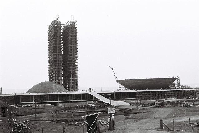 Construção do Palácio do Congresso Nacional