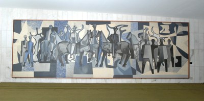 Tela de Di Cavalcanti após intervenção