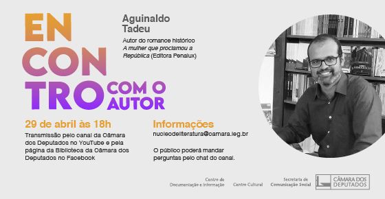 Encontro com o Autor recebe Aguinaldo Tadeu