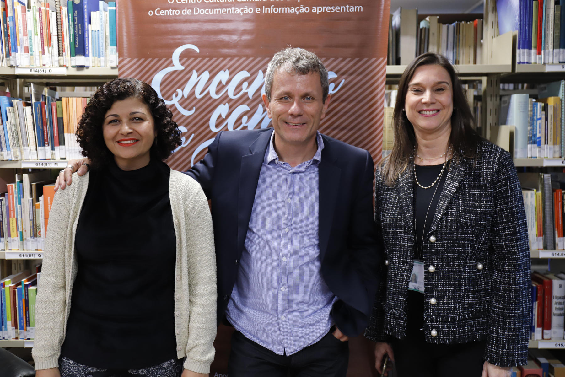 Maria Amélia Elói, André Giusti  e Janice Silveira.