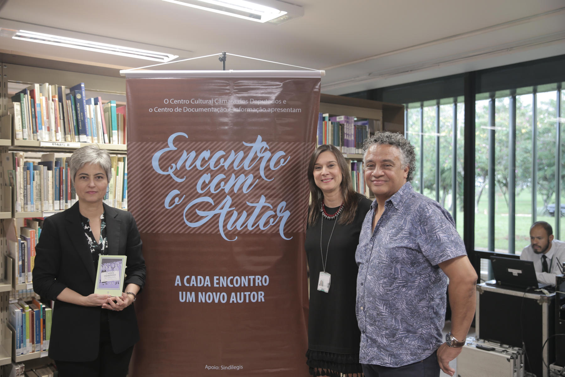 Teresa Cristina de Novaes Marques, Janice Silveira e Paulo Cezar Alves.