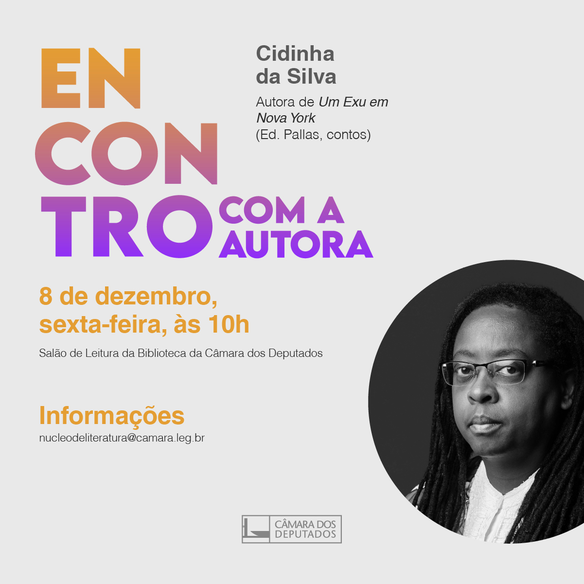 Encontro com o Autor recebe Cidinha da Silva