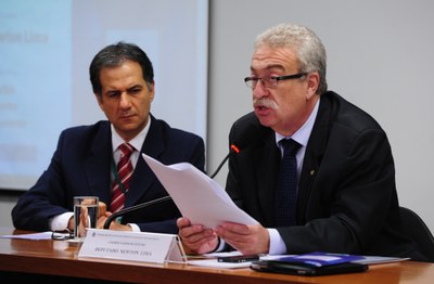 Luiz Henrique C. de Azevedo (esq) e Dep. Newton Lima