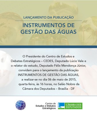 Convite lançamento livro "Instrumentos de Gestão das Águas" 