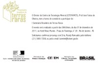 I Seminário Brasileiro de Terras-Raras