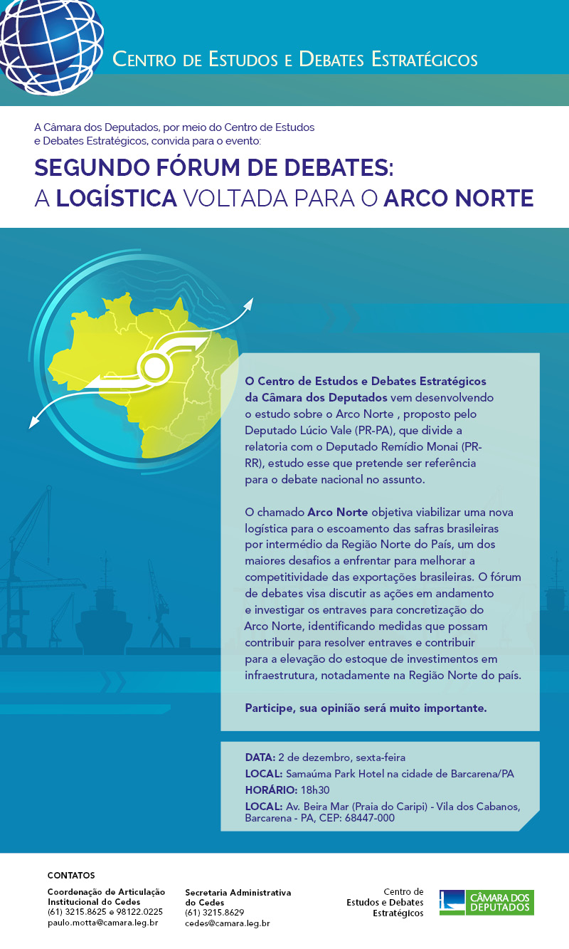 “Segundo Fórum de debates: a logística voltada para o Arco Norte” em Barcarena/PA
