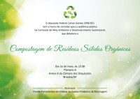 Câmara Federal debaterá reaproveitamento do lixo orgânico no Brasil