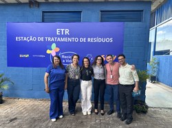 Servidores do EcoCâmara participam da inauguração de nova linha de tratamento de resíduos