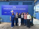 Servidores do EcoCâmara participam da inauguração de nova linha de tratamento de resíduos
