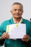 'Seu Chico': diploma de jardinagem conquistado