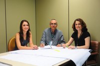 Carolina Salomão, Fritz Mohn e Mara Cristina Barbaroto (Saulo Cruz/Sefot)