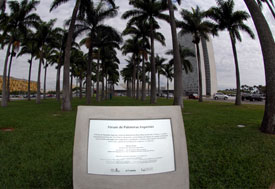 Placa do Fórum de Palmeiras Imperiais