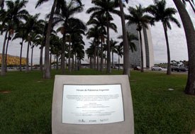 Placa do Fórum de Palmeiras Imperiais