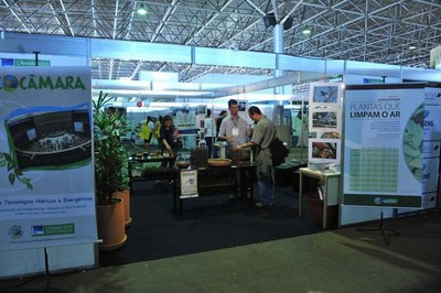 Estande da Câmara dos Deputados na Semana Nacional de Ciência e Tecnologia 2012