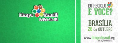 Movimento Limpa Brasil realiza mutirão de recolhimento de material reciclável, no próximo dia 26 de outubro, no Parque Olhos D’Água