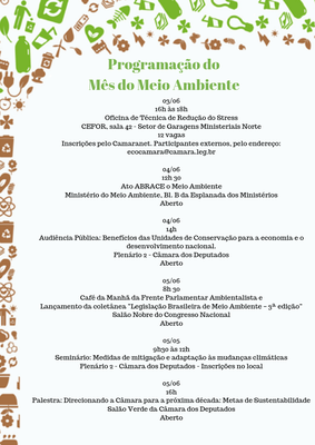Programação do Mês do Meio Ambiente 2019