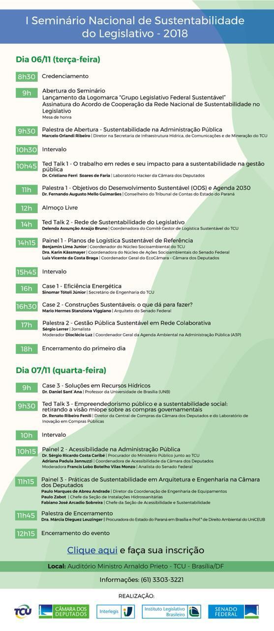 I Seminário Nacional de Sustentabilidade do Legislativo - Vfinal