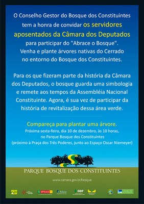 Convite - Abrace o Bosque - Aposentados