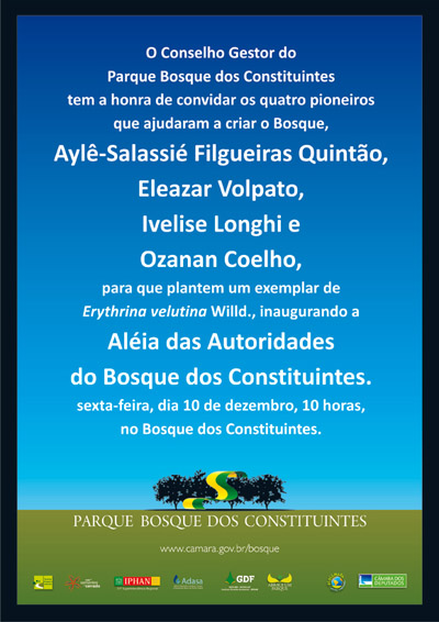 Convite - Abrace o Bosque - Pioneiros