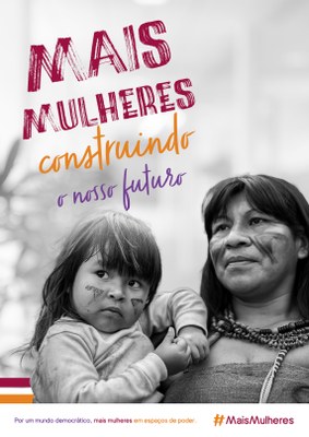 Cartaz Mais mulheres construindo o futuro 