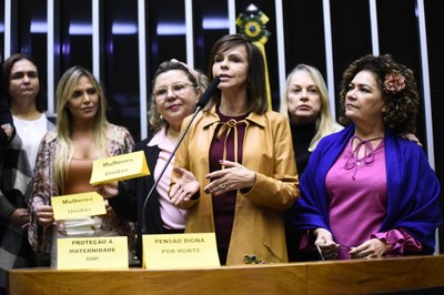 Bancada Feminina garante a aprovação de emenda com alterações positivas para as mulheres na Reforma da Previdência