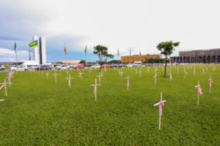 Manifestação em Brasília pelo fim dos feminicídios