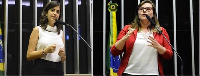 Deputadas Tabata Amaral e Marilia Arraes