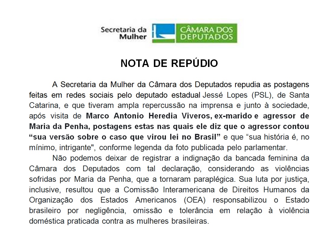 Reprodução da Nota de Rpúdio