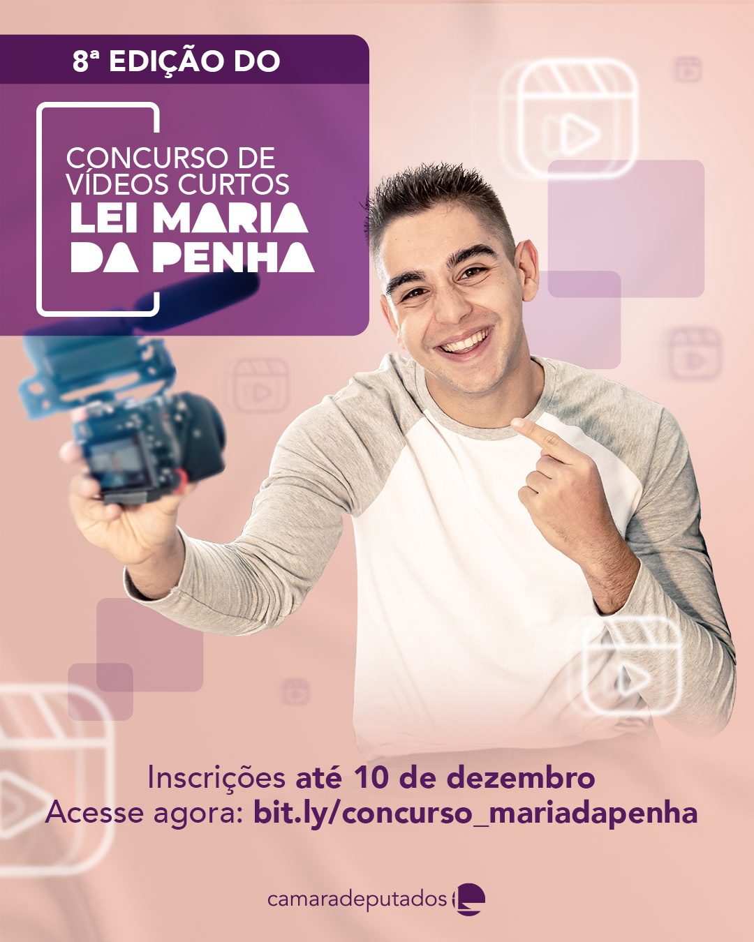 Concurso de vídeos sobre Lei Maria da Penha