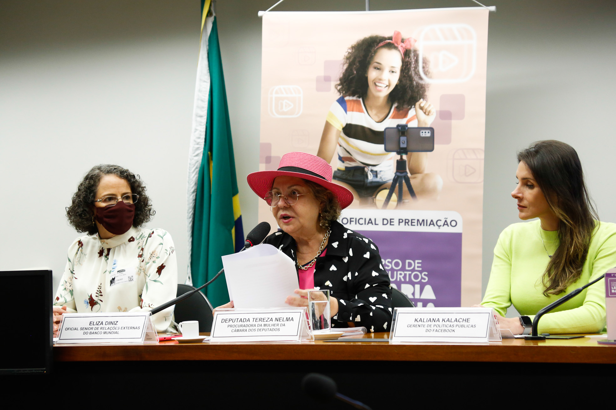 Premiação do concurso sobre a Lei Maria da Penha