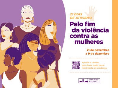 Campanha 21 dias de ativismo pelo fim da violência contra as mulheres