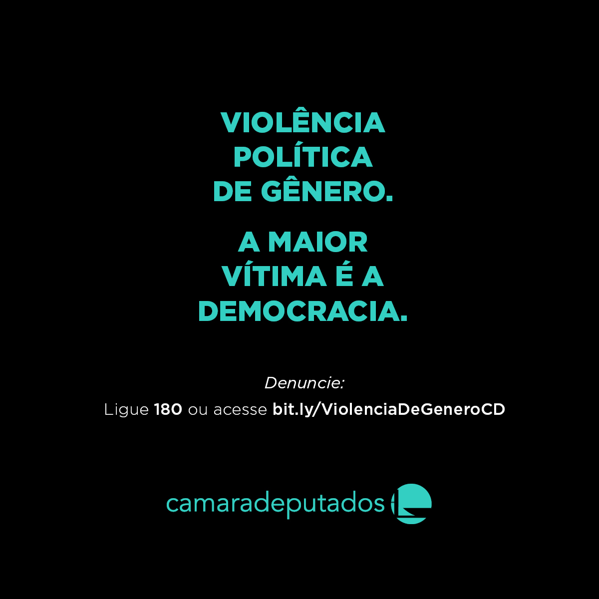 Card da campanha contra violencia politica de genero