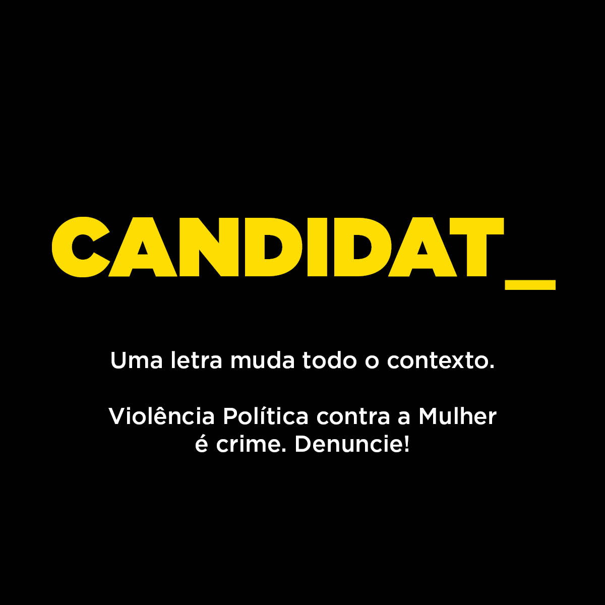 campanha violencia politica