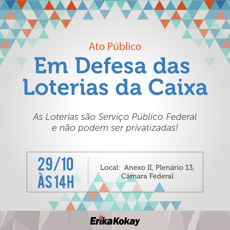 Erika promove audiência e ato públicos na tarde de hoje