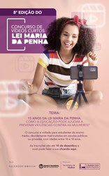 Inscrições para concurso de vídeos sobre Lei Maria da Penha vão até 10 de dezembro