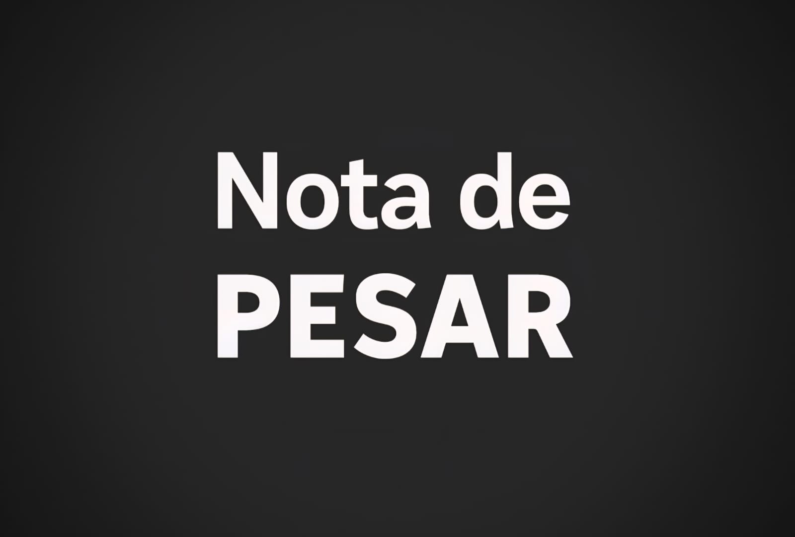 NOTA DE PESAR