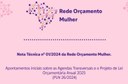 Nota Técnica da Rede Orçamento Mulher revela impacto das dotações orçamentárias no PLOA 2025 para Agendas Transversais