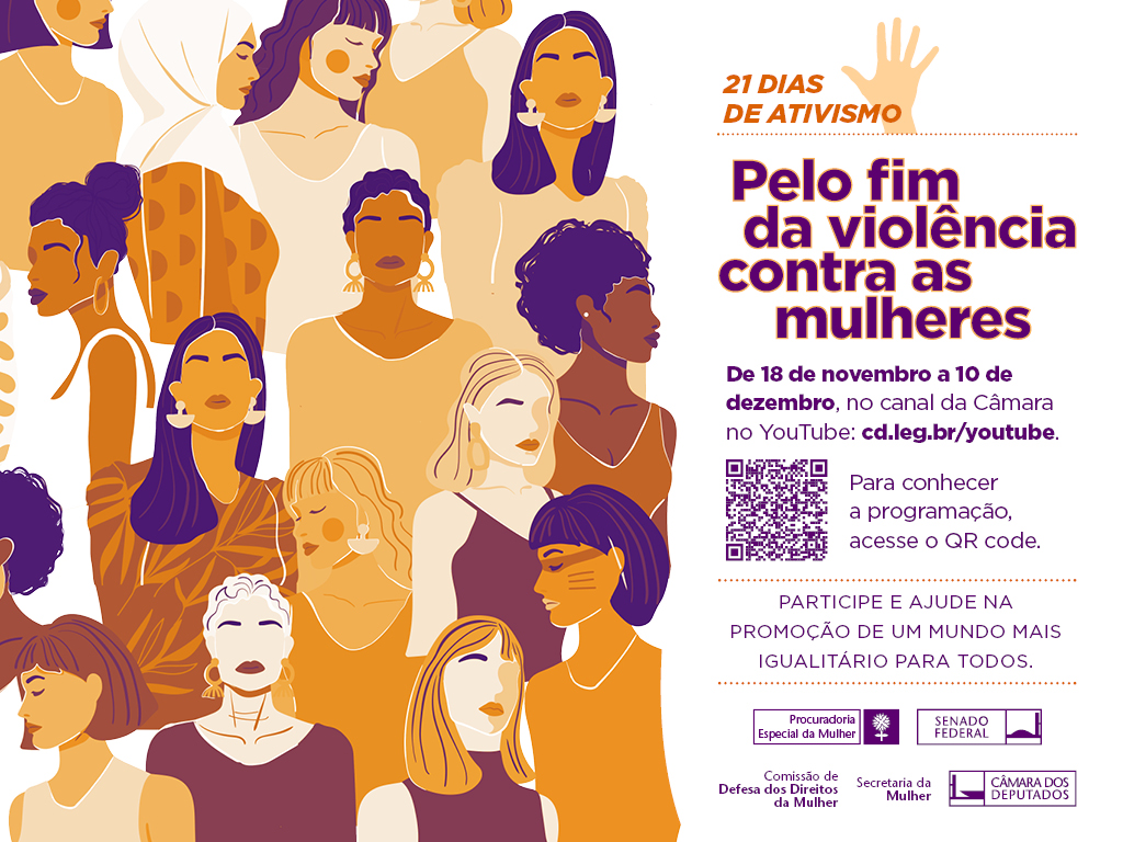 Secretaria da Mulher participa da campanha "21 Dias de Ativismo pelo Fim da Violência contra a Mulher"