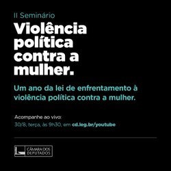 Seminário debate um ano da lei de combate à violência política de gênero