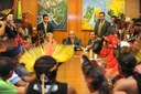 Cunha recebe lideranças indígenas e de movimentos de luta pela terra