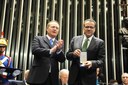 Henrique Alves recebe homenagem do Senado pelos 25 anos da Constituição