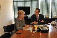Presidente da Câmara recebe ministra da Cultura