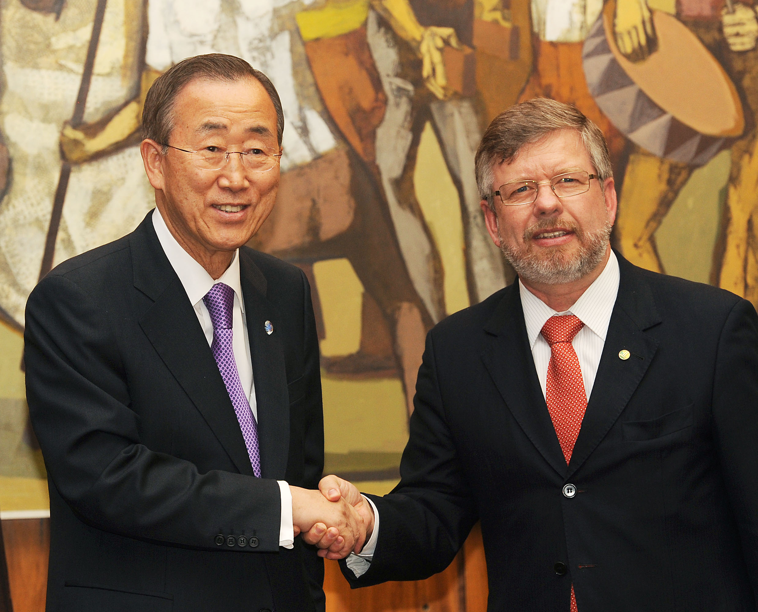 Marco Maia e Ban Ki-moon unidos pela paz mundial