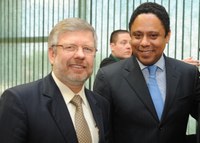 Marco Maia e Orlando Silva conversam sobre Lei Geral da Copa