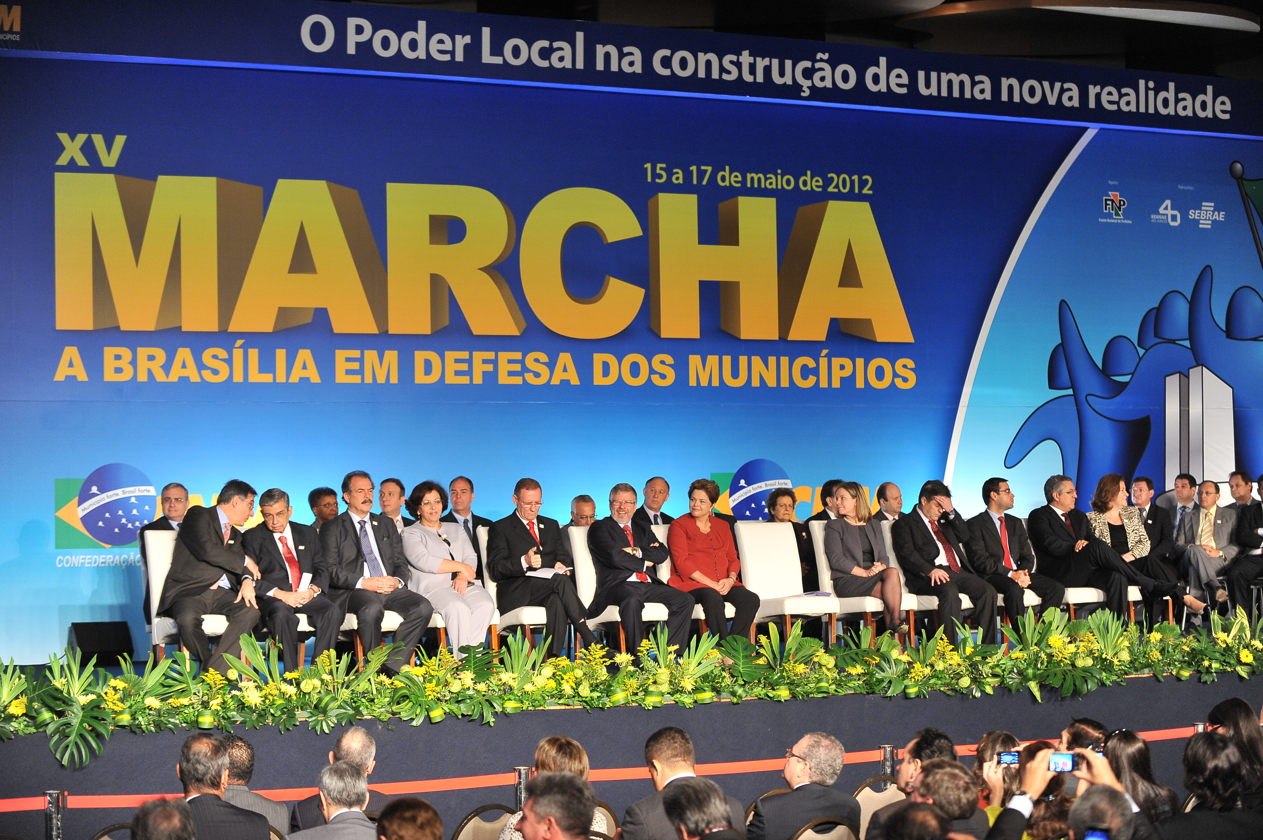 Marco Maia participa da abertura oficial da Marcha dos Prefeitos, em Brasília