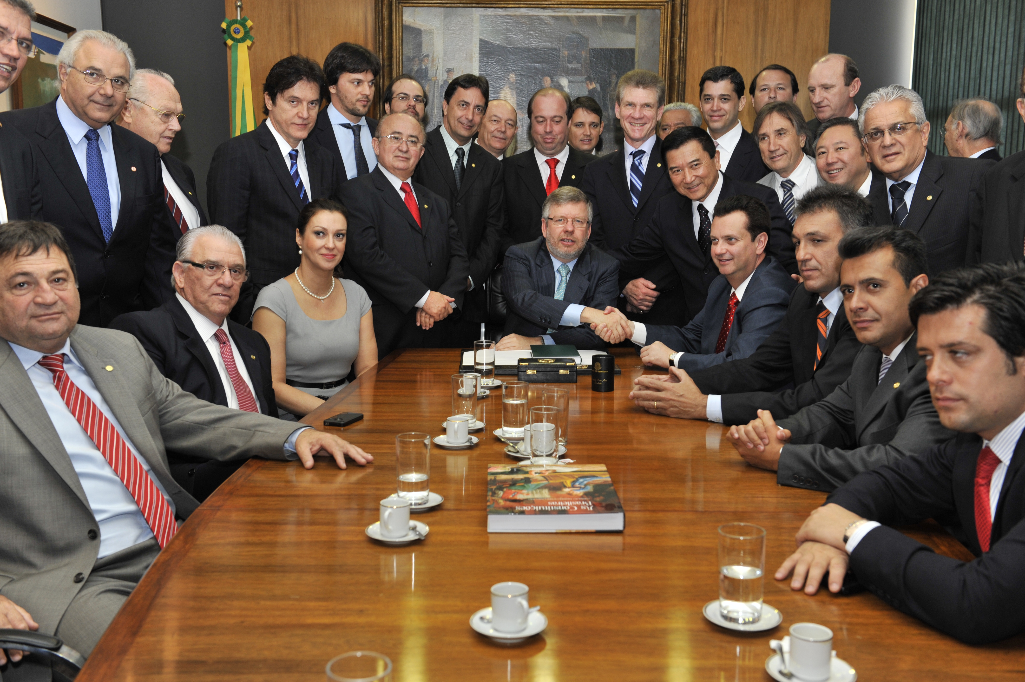 Marco Maia recebe a bancada do PSD