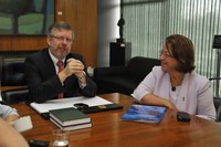 Marco Maia recebe a Ministra da Pesca e Aquicultura, Ideli Salvatti