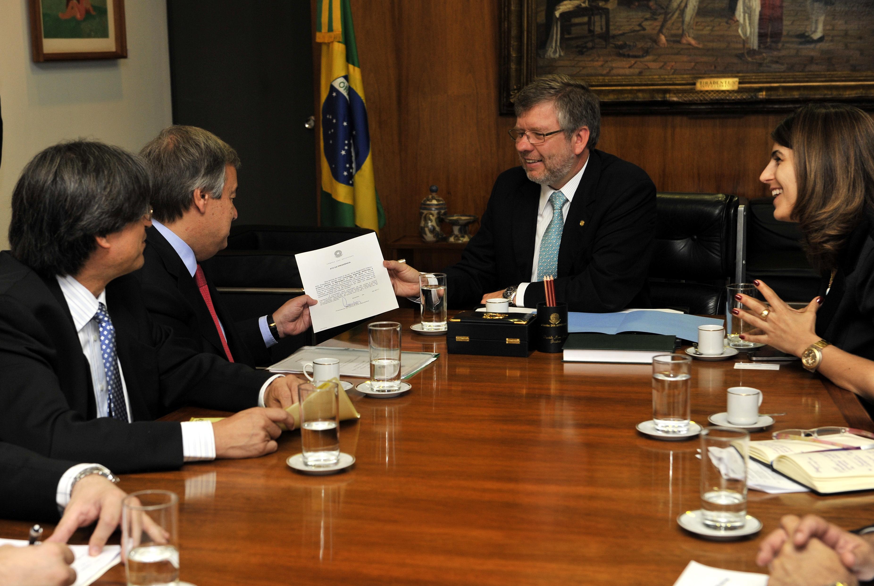 Marco Maia recebe Alto Comissário das Nações Unidas para Refugiados