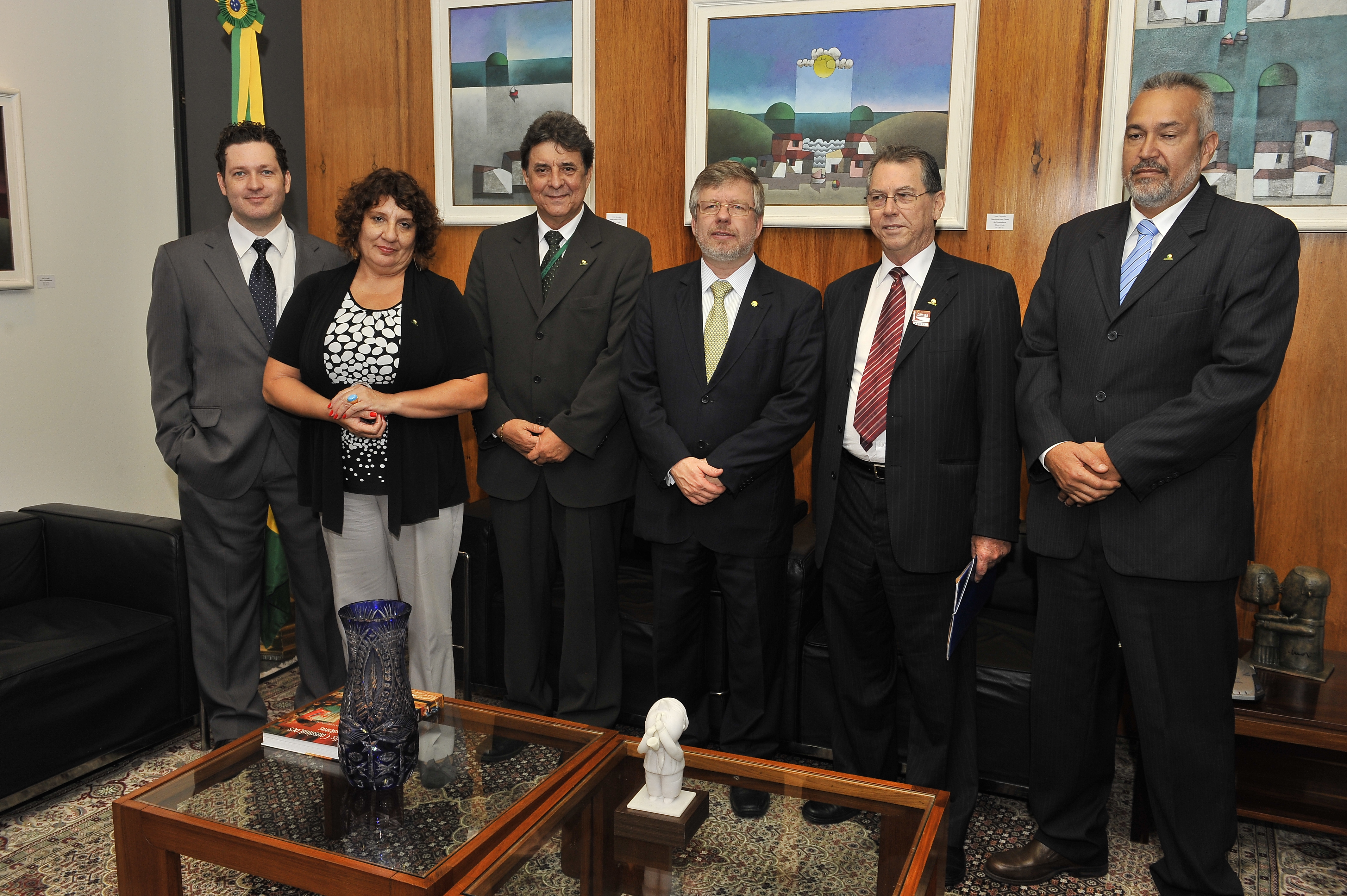 Marco Maia recebe fiscais federais agropecuários