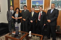 Marco Maia recebe fiscais federais agropecuários